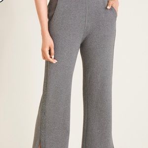 Chico’s Lurex Cotton Cashmere Gray Pants 2R Large